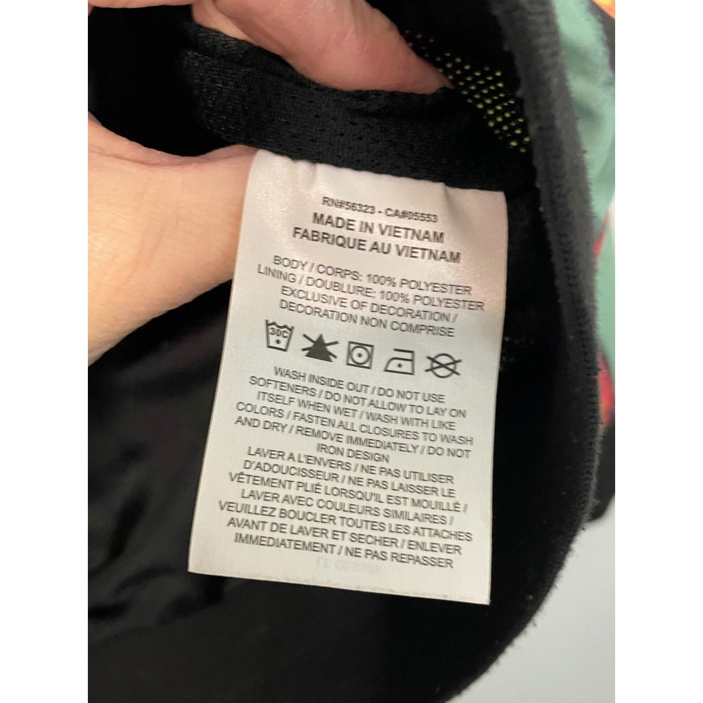 Nike Kids Windbreaker Jacket Black Multi Color Abstract Print Size M - Picture 3 of 6